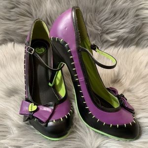 T.U.K Women's Halloween Frankenstein Heels Size 8